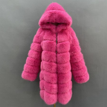 Faux Fox fur Coat Womens best