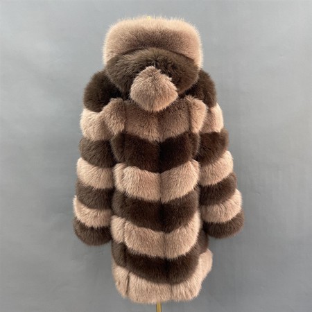 Faux Fox fur Coat Womens factory